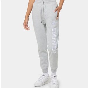 Women’s gray Starter joggers sweatpants